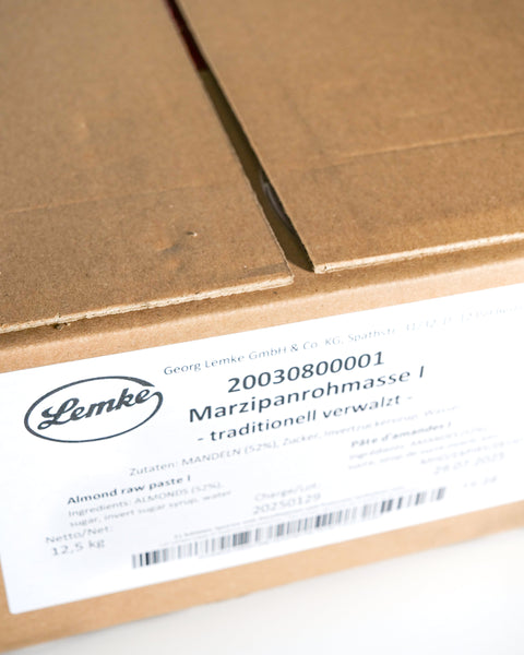 12,5 kg Marzipanrohmasse 1